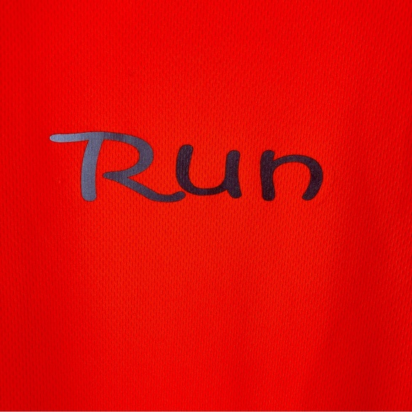 RUSeen Orange Reflective Running T Shirt - Picture 2 of 6